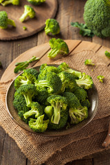 Poster - Healthy Green Organic  Raw Broccoli Florets