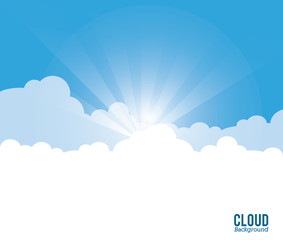 Cloud design. Wheater icon. Colorful illustration