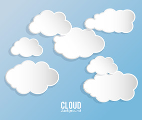 Cloud design. Wheater icon. Colorful illustration