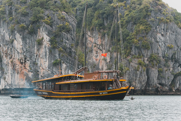 Beautiful scenery Vietnam mountains water landscape rocks