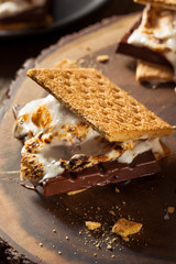 Canvas Print - Homemade Gooey Marshmallow S'mores