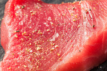 Poster - Raw Organic Pink Tuna Steak