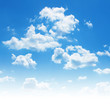 canvas print picture - Blue sky with clouds.
