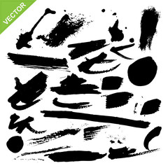 Canvas Print - brush vector