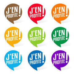 Sticker - J'en profite ! / Sticker