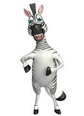 Poster - funny Zebra cartoon character