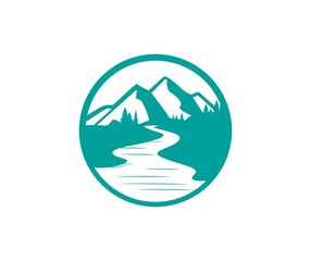 Wall Mural - river logo