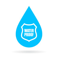Wall Mural - Water proof drop icon