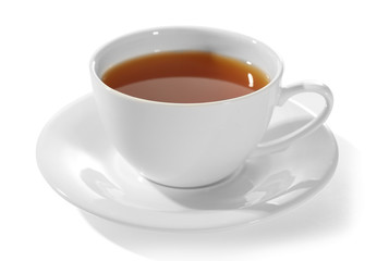 Poster - Cup of tea isolated on white background