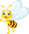 bee cartoon posing