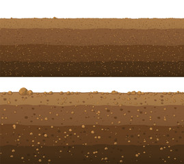 underground layers of earth, seamless ground surface design.