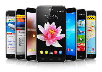 Poster - Modern touchscreen smartphones