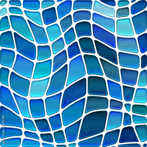 Naklejka - mata magnetyczna na lodówkę abstract vector stained-glass mosaic background