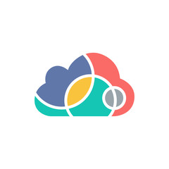 Wall Mural - Creative Cloud Symbol Design
