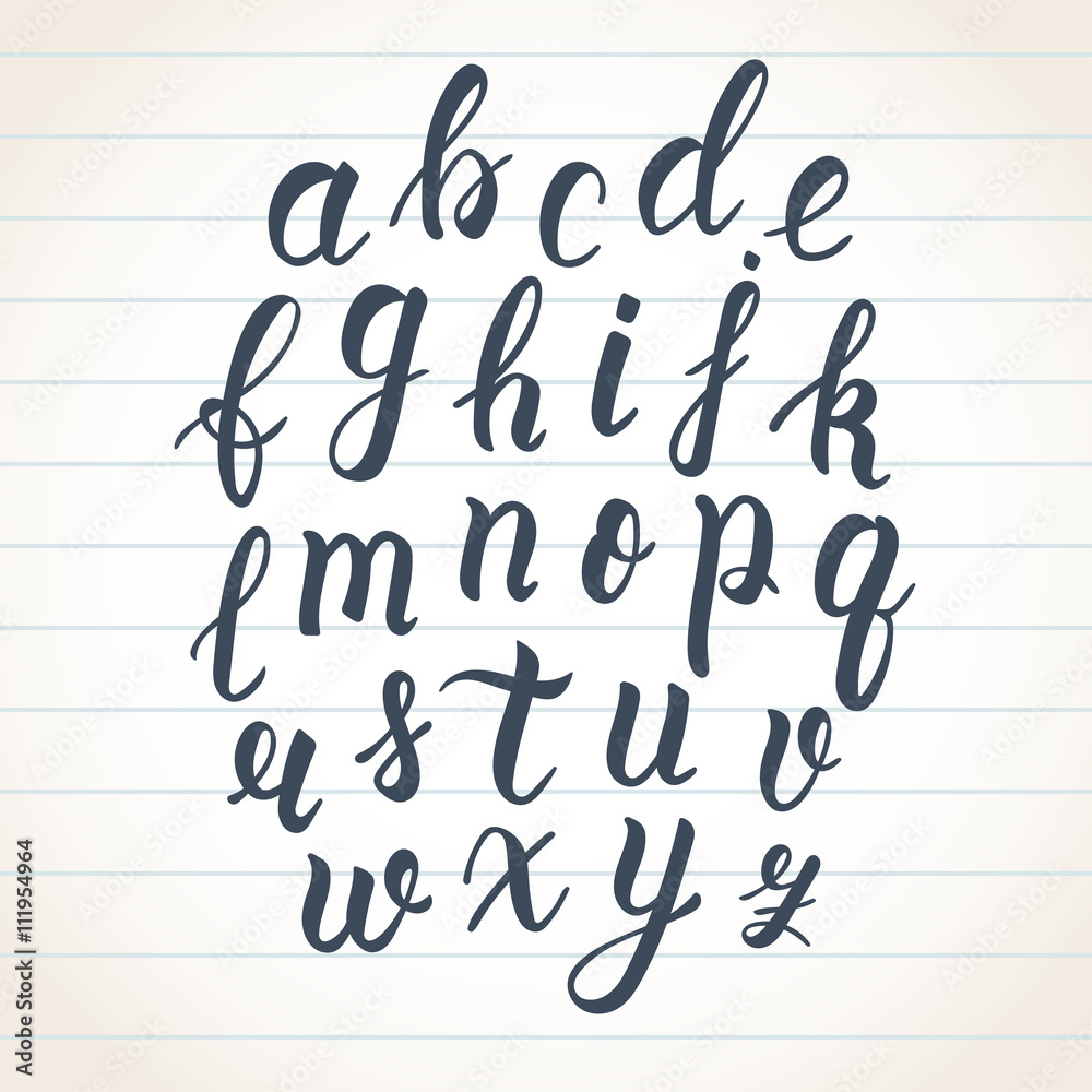 Lowercase calligraphy discount