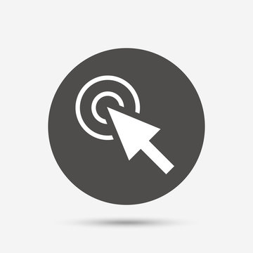Mouse cursor sign icon. Pointer symbol.