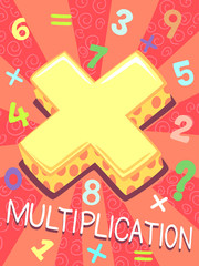 Poster - Math Multiplication Symbol Design