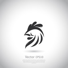 Abstract Rooster Logo Template