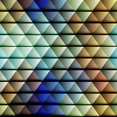 Poster - Abstract seamless triangle pattern. 