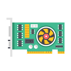 Poster - Vector video graphics card. Video card vector illustration