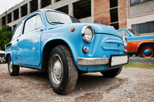 Blue Retro Classic Car