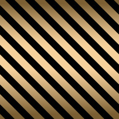 Poster - Classic diagonal lines pattern on black. Vector design