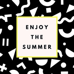 Aufkleber - Summer hipster boho background