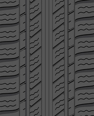 Wall Mural - vector black rubber tyre background pattern