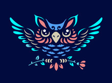 Vector Owl Illustration