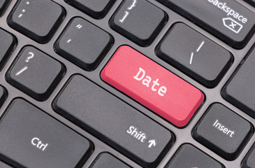 Aufkleber - Computer keyboard closeup with 