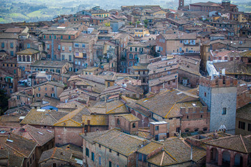 Sticker - View of Siena, Tuscany, Italy