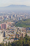 Fototapeta Nowy Jork - Santiago city view