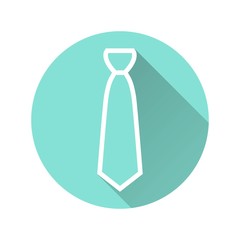 Sticker - Necktie - vector icon.