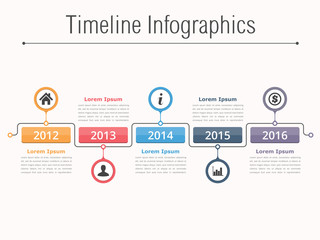Wall Mural - Timeline Infographics