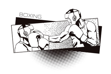 Wall Mural - Summer kinds of sports. Boxing