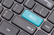 Computer keyboard closeup with 