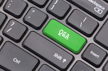 Aufkleber - Computer keyboard closeup with 