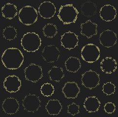 Wall Mural - set of elegant monogram design. vector illustration.