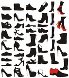 Fototapeta  -  Shoe silhouettes