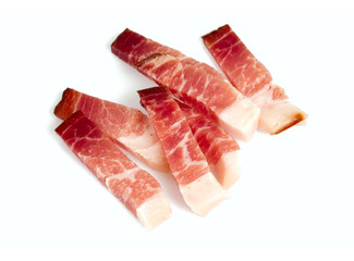 Poster - italian speck isolated on white background