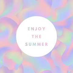 Aufkleber - holographic summer background