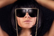 © neonshot - Portrait of sexy woman in sunglasses.