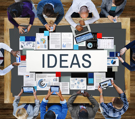 Canvas Print - Fresh Ideas Objective Proposal Strategy Action Concept