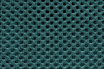 Wall Mural - Abstract background texture of green blue fishnet cloth material. green blue nylon texture for background and design with copy space for text or image.