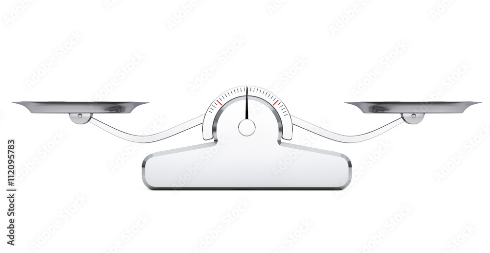 Simple Balance Scale. 3d Rendering Stock Illustration | Adobe Stock