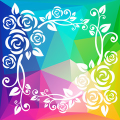 Wall Mural - bright multicolored border