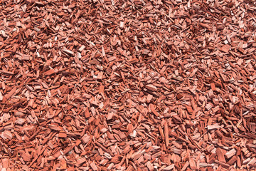 Wall Mural - Background made from brown wood chips