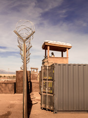 Canvas Print - Military camp somewhere in the world