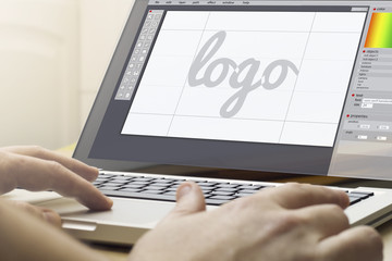 Fototapete - home computing graphic design