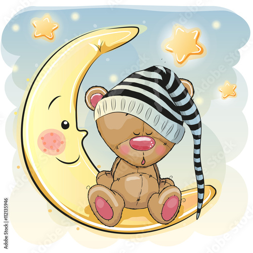 Obraz Dibond Cute Sleeping Bear